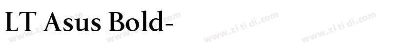 LT Asus Bold字体转换
